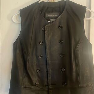 Leather vest